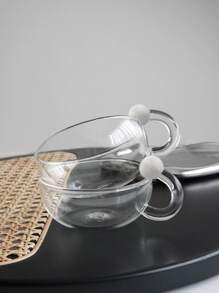 1 Miếng Kính trong suốt Cúp Với Retro Đen & Trắng Thiết kế , Phong cách tối giản - trắng - Xem 7