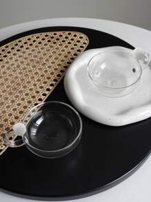 1 Miếng Kính trong suốt Cúp Với Retro Đen & Trắng Thiết kế , Phong cách tối giản - trắng - Xem 1