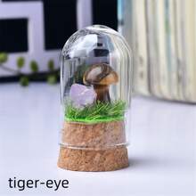 1pc Natural Crystal Decorative Craft, Modern Mushroom Decor Decorative Object For Home Decoration - Yellow - View 1