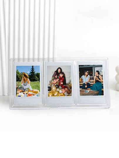 Transparent 3 Inch 3d Three Grids Picture Frame