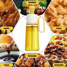 Botella Dispensador Aceite Salsa Aceite Oliva Cocina 550ml - Amarillo - Ver 6