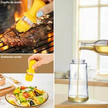 Botella Dispensador Aceite Salsa Aceite Oliva Cocina 550ml - Amarillo - Ver 5