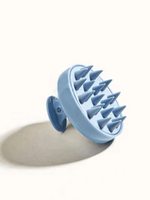 Bàn chải mát xa da đầu bằng silicon màu tím - Màu tím - Xem 3