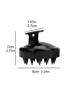 Bàn chải mát xa da đầu bằng silicon màu tím - Màu tím - Xem 5