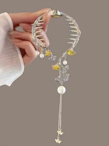 1 cái Kẹp tóc trang trí đính đá sang trọng cho nữ cho cuộc sống hàng ngày - Nhiều màu - Xem 1