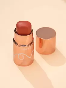 QIBEST 腮紅棒,1入組平滑不易脫妝腮紅棍便攜持久臉部腮紅適合女士 - 焦糖色 - 查看 1