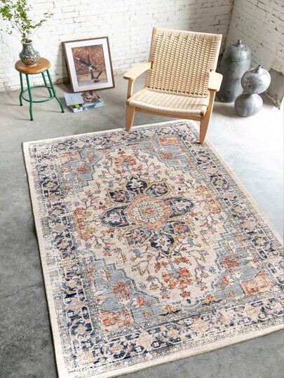 1pc Vintage Living Room/bedroom Decoration Carpet