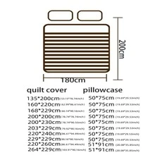 Bộ Chăn Ga Gối Họa Tiết Kẻ Sọc, 1 Vỏ Chăn + 2 Vỏ Gối, Không Ruột - Đỏ - Xem 6