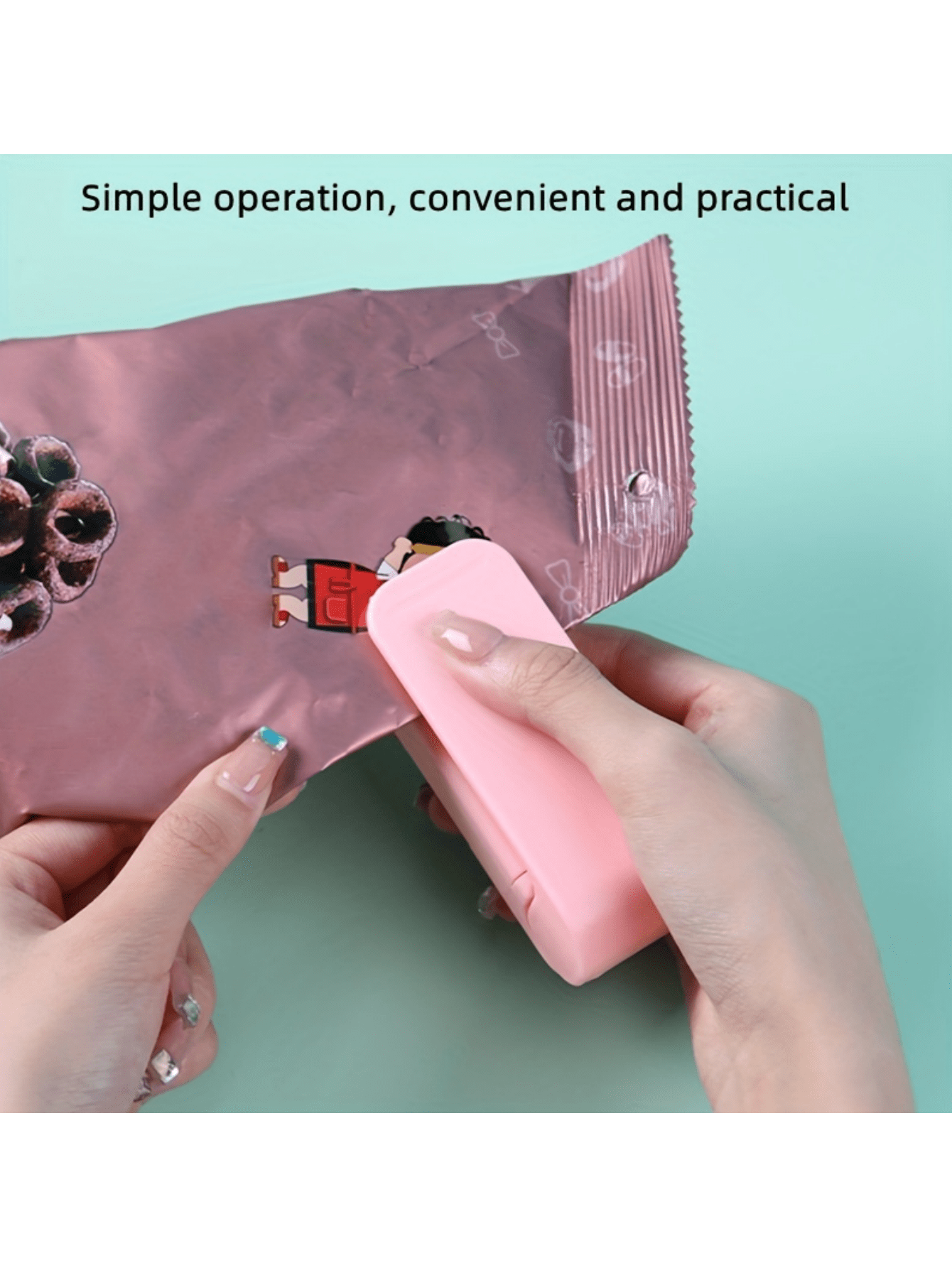 Mini Snack Bag Sealer Portable Plastic Sealer A must for bagged food