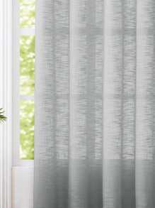 1 rèm vải voan màu trơn, có thiết kế vòng trên cùng, nhẹ và thoáng khí, trong suốt nhưng không nhìn xuyên thấu dùng cho trang trí phòng ngủ, phòng khách, ban công - Xám - Xem 2