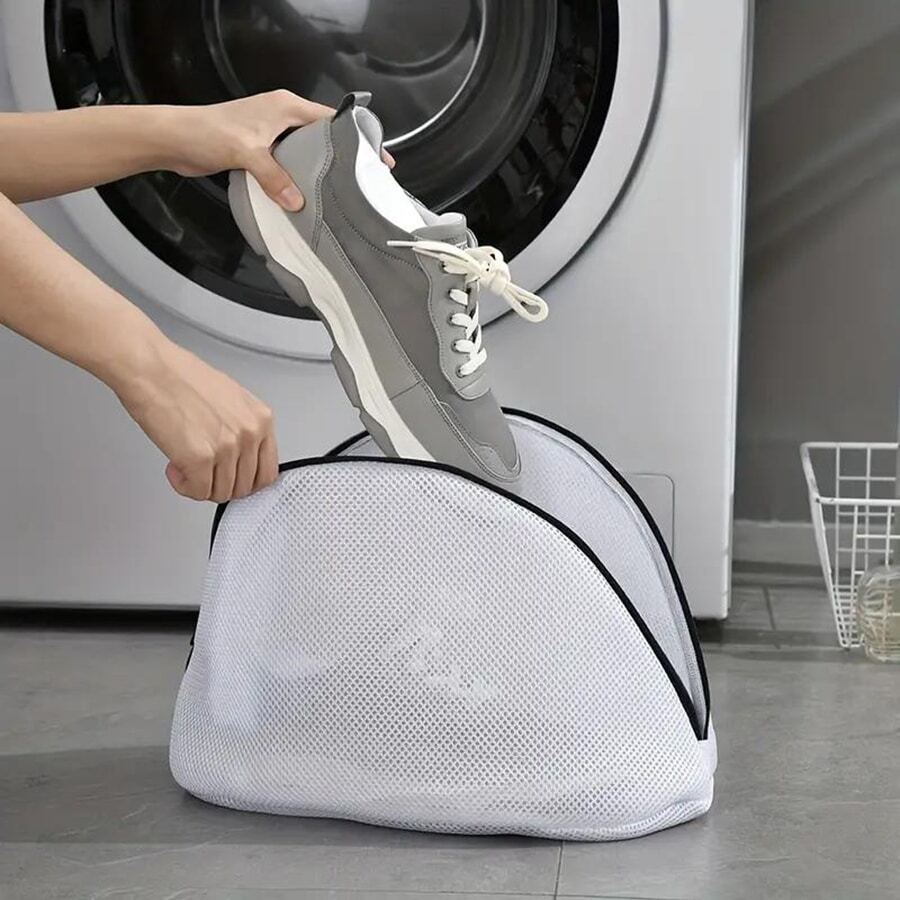 1 túi giặt giày gia dụng, túi lưới giặt giày, túi giặt, bộ lọc đặc biệt cho máy giặt, túi giặt chống biến dạng, túi đựng giày lông, giày đi tuyết nữ, giày đi tuyết nam, dùng để sắp xếp và bảo quản, dùng cho gia đình, văn phòng, trường học, phụ kiện giày dép, giày, lựa chọn mùa xuân hè, quà tặng phù dâu, trang trí phòng ngủ, trang trí phòng ngủ, bãi biển, du lịch, dành cho nam, dành cho nữ, kỳ nghỉ biển, mùa hè, kỳ nghỉ, ngày lễ, đồ dùng cần thiết khi đi du lịch, áo đi chơi, đồ dùng gia đình - trắng - Xem 1