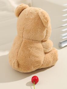 件玫瑰泰迪熊毛絨玩具僅供寵物緩解情緒 - 卡其色 - 查看 5