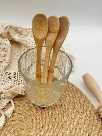 3入組竹子湯匙家用甜品勺