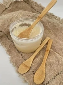 3入組竹子湯匙家用甜品勺 - 杏色 - 查看 4