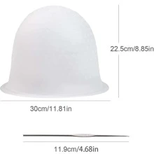 1pc Reusable Silicone Highlight Cap For Hair Coloring,Hair,Barber,Hair Tools,Hair Products,Hair Care,Travel,Hair Stuff,Hairdressing Equipment,Accessories,Barbershop,Hair,Barber,Hair Tools,Hair Products,Hair Accessories,Barber Accessories,Travel,Hair Stuff,Hair Accessories,Curly Hair Products,Hairdressing Equipment,Bonnet,Christmas,Barbershop,Barber Accessories, Hair Accessories, Hairdressing - White - View 6