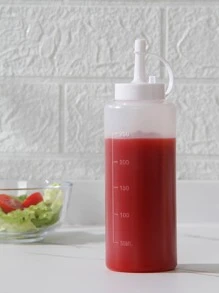 2入組250毫升塑膠乳液瓶-擠壓瓶適用於醬,調味品, - 白色 - 查看 3