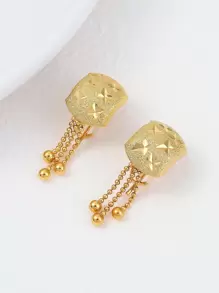 一對時尚、質感精緻的星星耳環,適合女性日常裝飾,精美的假日禮物,聖誕節、禮物 - 星星 - 查看 1