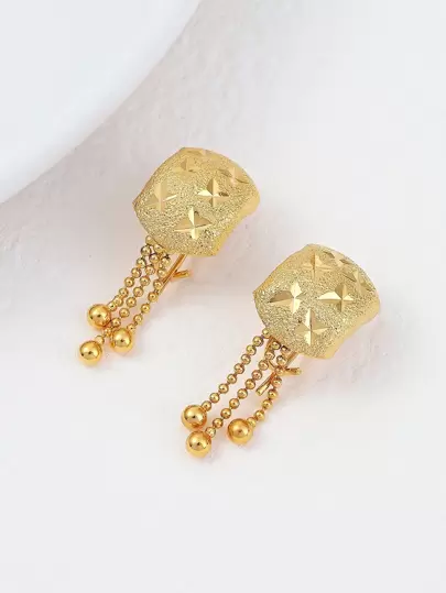 一對時尚、質感精緻的星星耳環,適合女性日常裝飾,精美的假日禮物,聖誕節、禮物