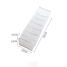 文胸和內褲收納,可折疊內衣收納盒,抽屜櫥櫃收納分隔物適用於系帶,內衣,襪子 - 彩色 - 查看 6