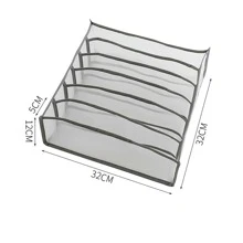 文胸和內褲收納,可折疊內衣收納盒,抽屜櫥櫃收納分隔物適用於系帶,內衣,襪子 - 彩色 - 查看 8