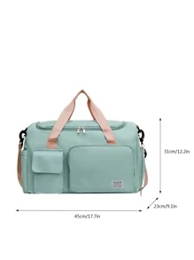 Seka Paul Portable Zipper Handbag,Foldable Travel Storage Bag,Simple Weekend Short Distance Travel Bag,Suitable For Fitness,Short Distance Traveland Storage Use - Multicolor - View 5