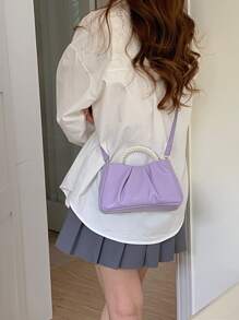 Argyle Princess Faux Pearl & Rhinestone Pearl Chain & Decor Faux Pearl w kształcie chmurki Składana torebka crossbody na imprezę, wesele, bal i kolację, szminki, damska torebka z perłami