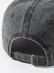 1 peça Boné de Beisebol de Superfície Brilhante Vintage Lavado para Homens