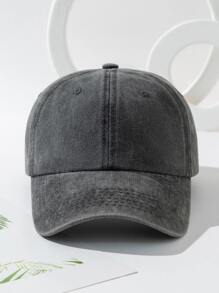 1 peça Boné de Beisebol de Superfície Brilhante Vintage Lavado para Homens