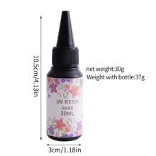 UV水晶環氧樹脂樹脂膠黏劑DIY首飾製作 - 無色 - 查看 4