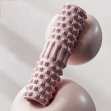 1/2 con lăn xốp mát xa cơ bắp Yoga Pilates Thiết bị tập thể dục lưng cho thể dục, phục hồi, định hình chân nhỏ - Hồng - Xem 6