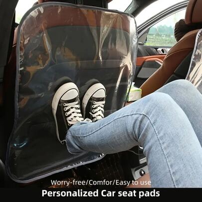 Bilbaksäte Anti-kick och anti-smutsskydd för barn och spädbarn, tvättbart och återanvändbart, biltillbehör, universell passform