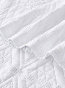 3pcs Geometric Diamond Printed Bedding Set (1 Duvet Cover + 2 Pillowcases), Skin-Friendly, Breathable, Soft & Comfortable, Without Comforter And Pillows Inside