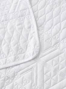 3pcs Geometric Diamond Printed Bedding Set (1 Duvet Cover + 2 Pillowcases), Skin-Friendly, Breathable, Soft & Comfortable, Without Comforter And Pillows Inside