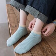 10pairs Fashionable & Thin Solid Color Boat Socks - Suitable For Spring And Summer! (10 Pairs/Pack)