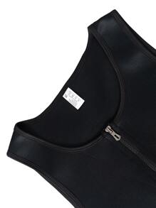 Sports Outdoor Men Waist Trainer Hot Neoprene Sauna Suit Corset Body Shaper Zipper Tank Top Workout Shirt Shapewear Waist Trainer Corset Shapewear Shorts Gym Accessories For Belly Slimming Girdles, Lumbar Girdles For Belly Slimming Corset