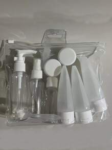 旅行可重复填充瓶套装喷雾乳液洗发水沐浴露管装化妆品空液体容器便携式工具补充装旅行必需品海滩旅行收纳袋暑假返校学校用品假日露营假日必需品配件迷你女士香水男士香水旅行配件旅行必备品学校配件东西返校用品