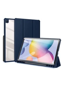 平板電腦保護殼，相容於 Galaxy Tab S6 Lite 10.4、A8 10.5、S7 11、S8 Plus、S7 FE 12.4、S8 11 吋、S9、S9FE、S9Plus，附筆槽 - 藏蓝色 - 查看 3