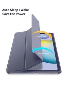 適用於三星Galaxy Tab S6 Lite 10.4 A8 10.5 S7 11 S8 Plus S7 FE 12.4 S8 11英寸 S9 S9FE S9Plus 平板電腦套，附筆套 - 紫色 - 查看 7