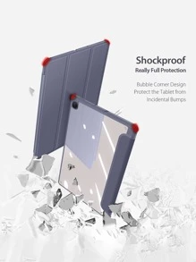 適用於三星Galaxy Tab S6 Lite 10.4 A8 10.5 S7 11 S8 Plus S7 FE 12.4 S8 11英寸 S9 S9FE S9Plus 平板電腦套，附筆套 - 紫色 - 查看 8