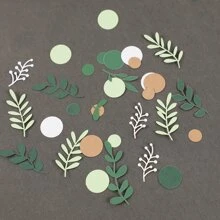 100 piezas de confeti en forma de corazón de papel para boda, fiesta de cumpleaños, decoración de mesa redonda, Navidad