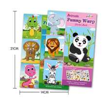 1 set Kertas Mainan Pendidikan Lucu Kartun Stiker Hewan Mainan Untuk Anak-anak - MultiWarna - View 2