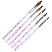 5件套美甲刷套裝，凝膠丙烯酸美甲刷美甲內襯刷，美甲畫刷筆，美甲設計繪畫亞克力指甲刷套裝沙龍，指甲設計畫 - 彩色 - 查看 5