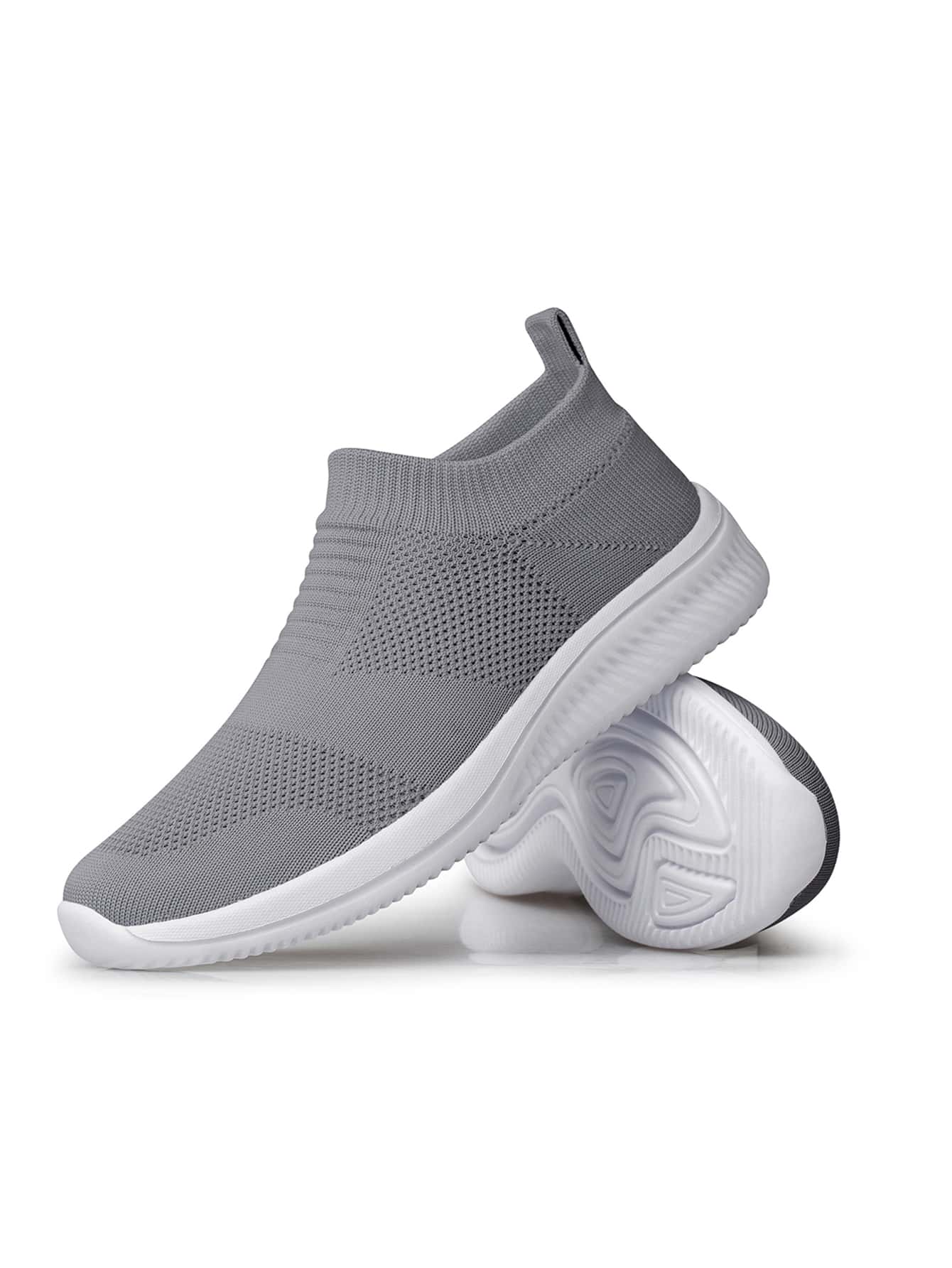 Men Minimalist Slip On Running Shoes, Sport Outdoor Sneakers - Dark Grey - View 1