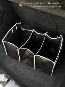 Foldable Car Storage Box - Black - View 3