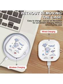 宇航員圖案殼套兼容三星 Galaxy Buds - 彩色 - 查看 5