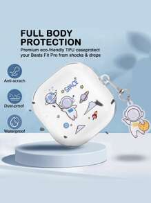 宇航員圖案殼套兼容三星 Galaxy Buds - 彩色 - 查看 2