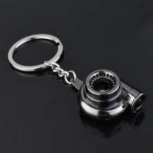 Turbocharger Pendant Car Keychain - Black - View 2