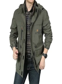 Military Jacket For Outdoor Activities For Men - Green - View 1