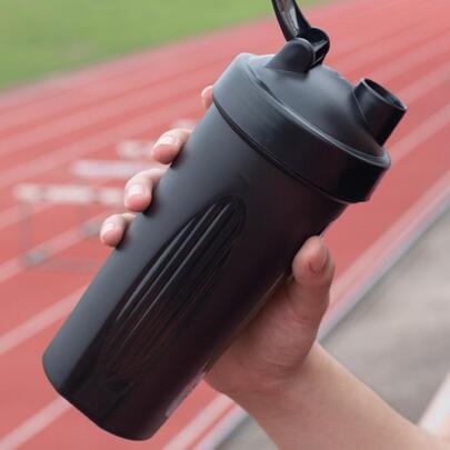 600ml Leak-Proof Shaker Bottle With Mixing Ball, Protein Powder Sports Water Bottle, Fitness Cup