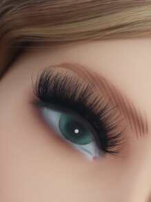 Lông Mi Giả, 1 Cao Giả Lông Mi Giả Dày Mảnh mai 3 Chiều Lông Mi Giả Cho Đảng Câu Lạc Bộ - màu đen - Xem 2